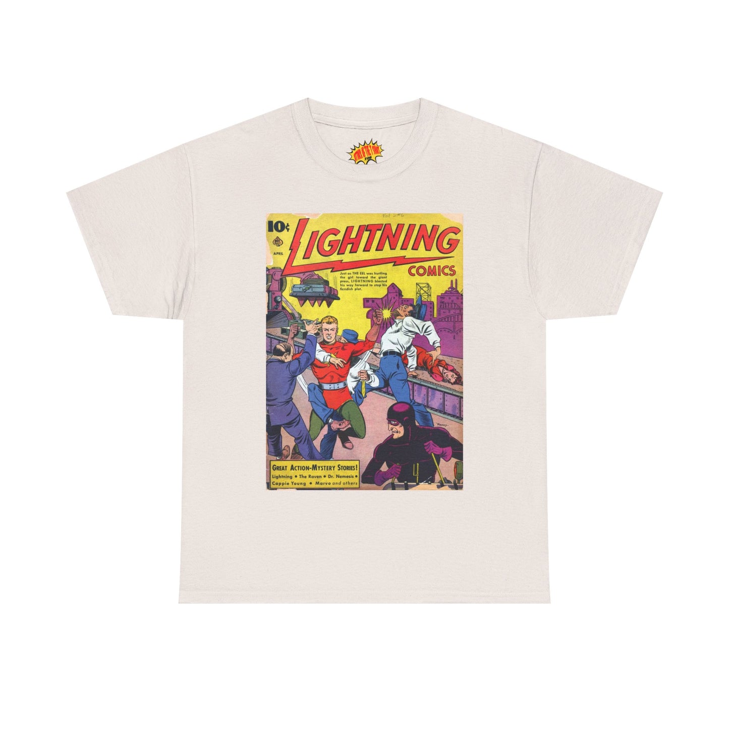Lightning Comics April Comic Tee Shirt *Multiple Colors*
