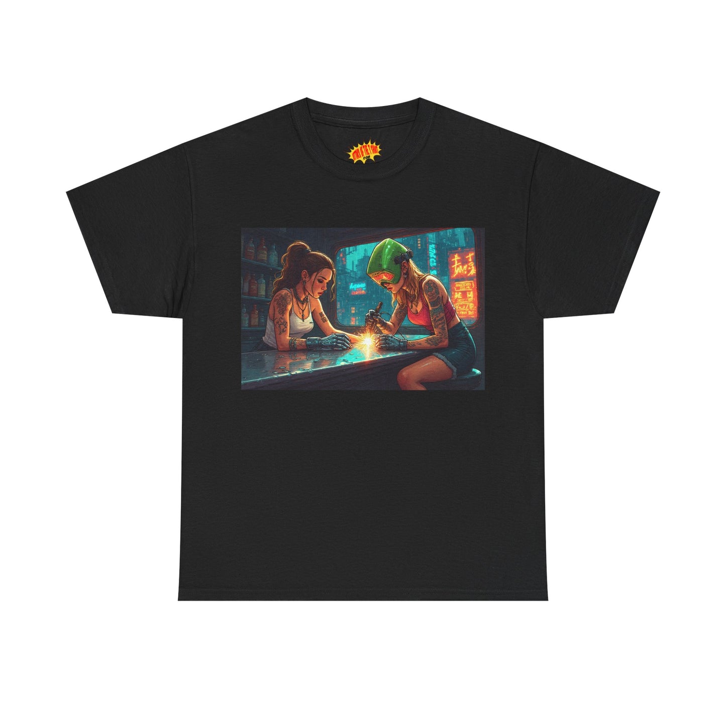 Cyberpunk Robot Hand Repair Scene T-Shirt *Multiple Colors*