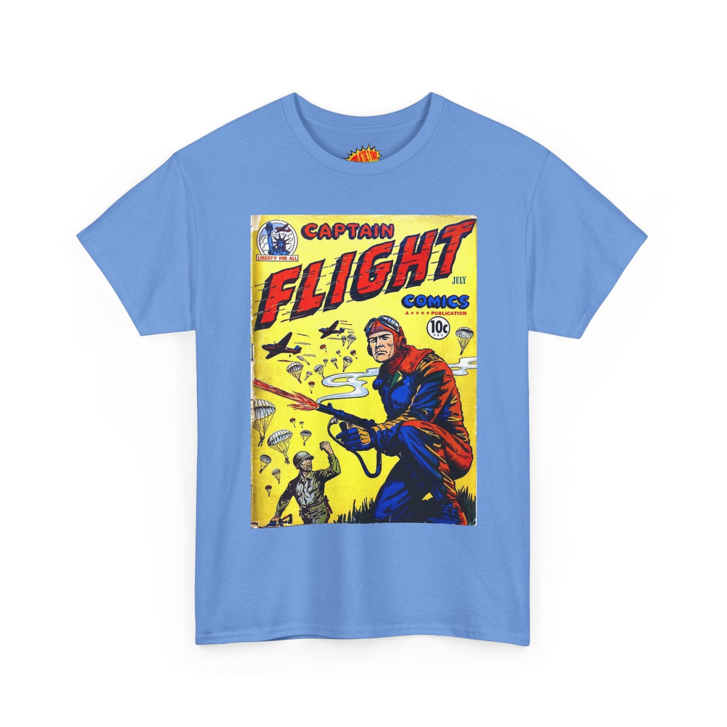 Captain Flight July Comic Tee Shirt *Multiple Colors*