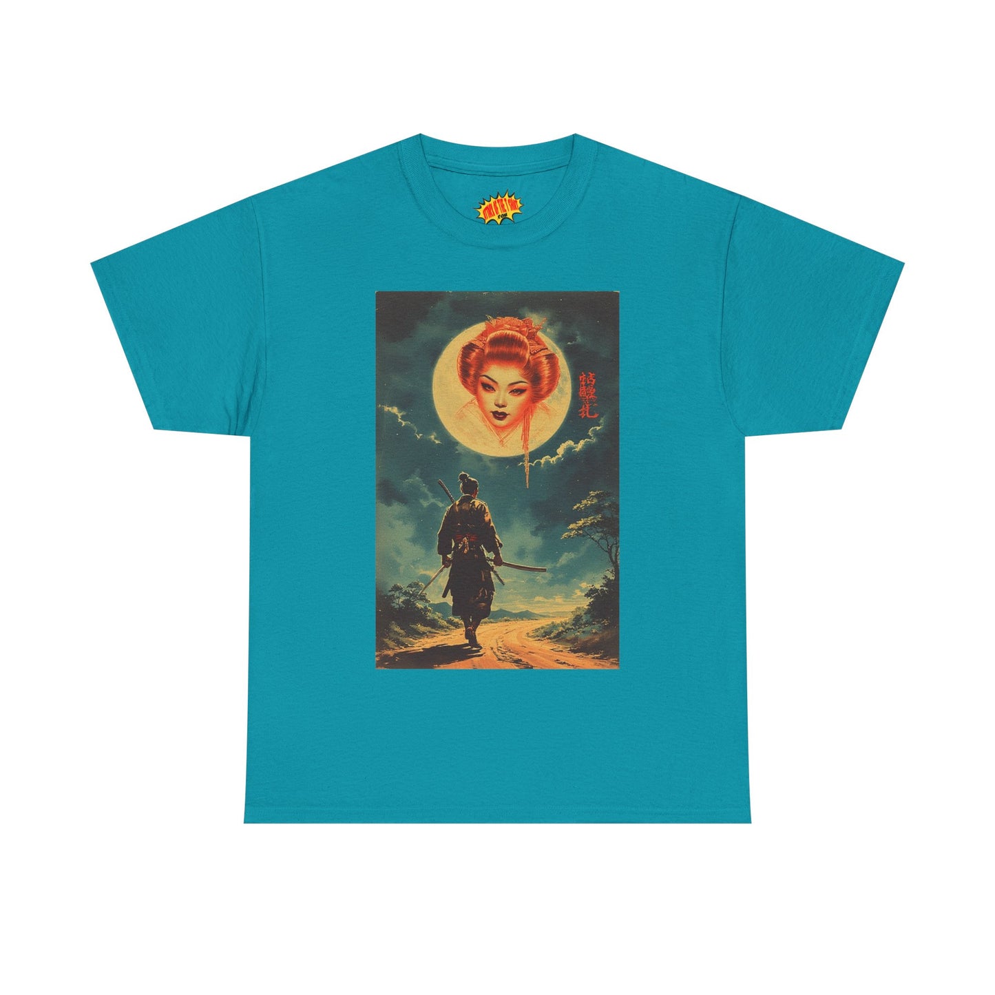 Walking Samurai w/Blood Moon Woman T-Shirt *Multiple Colors*