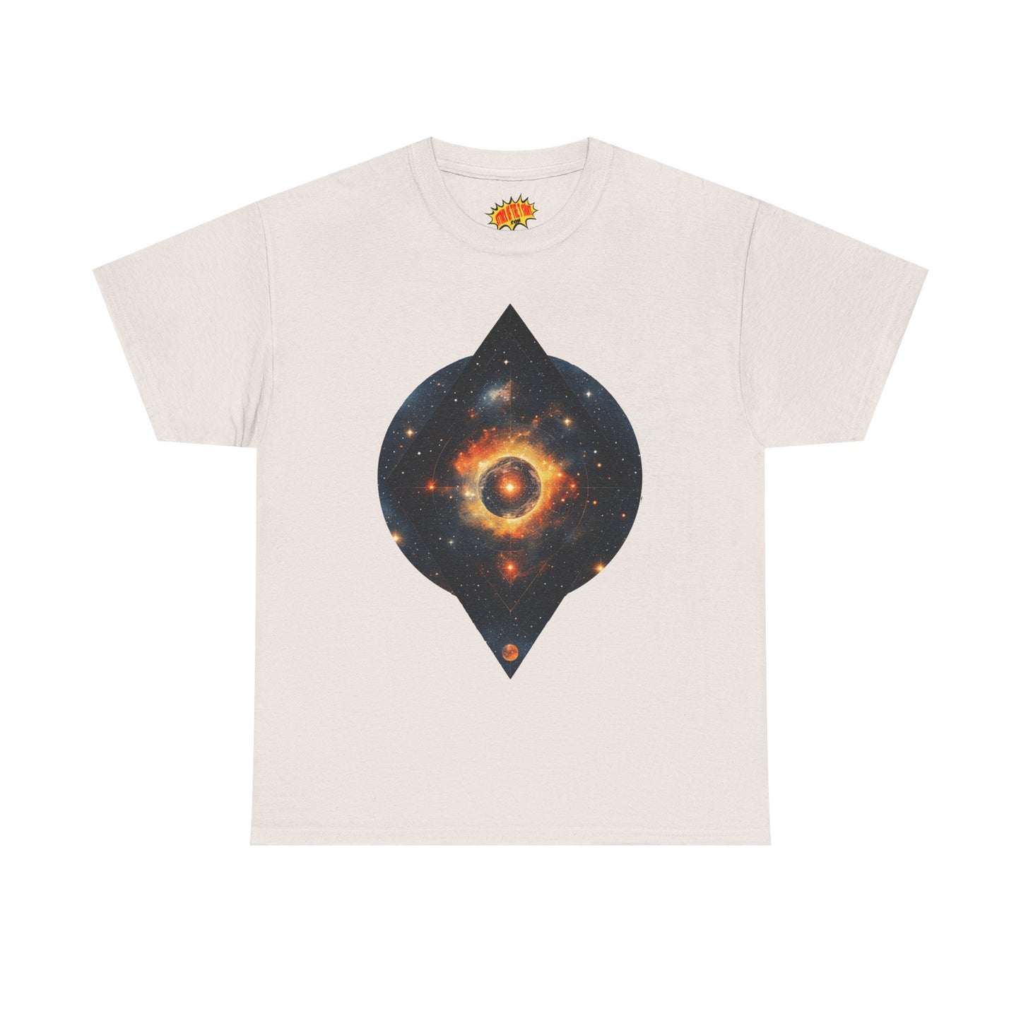 Rounded Diamond Shape Nebula Graphic Space Art Tee Shirt *Multiple Colors*