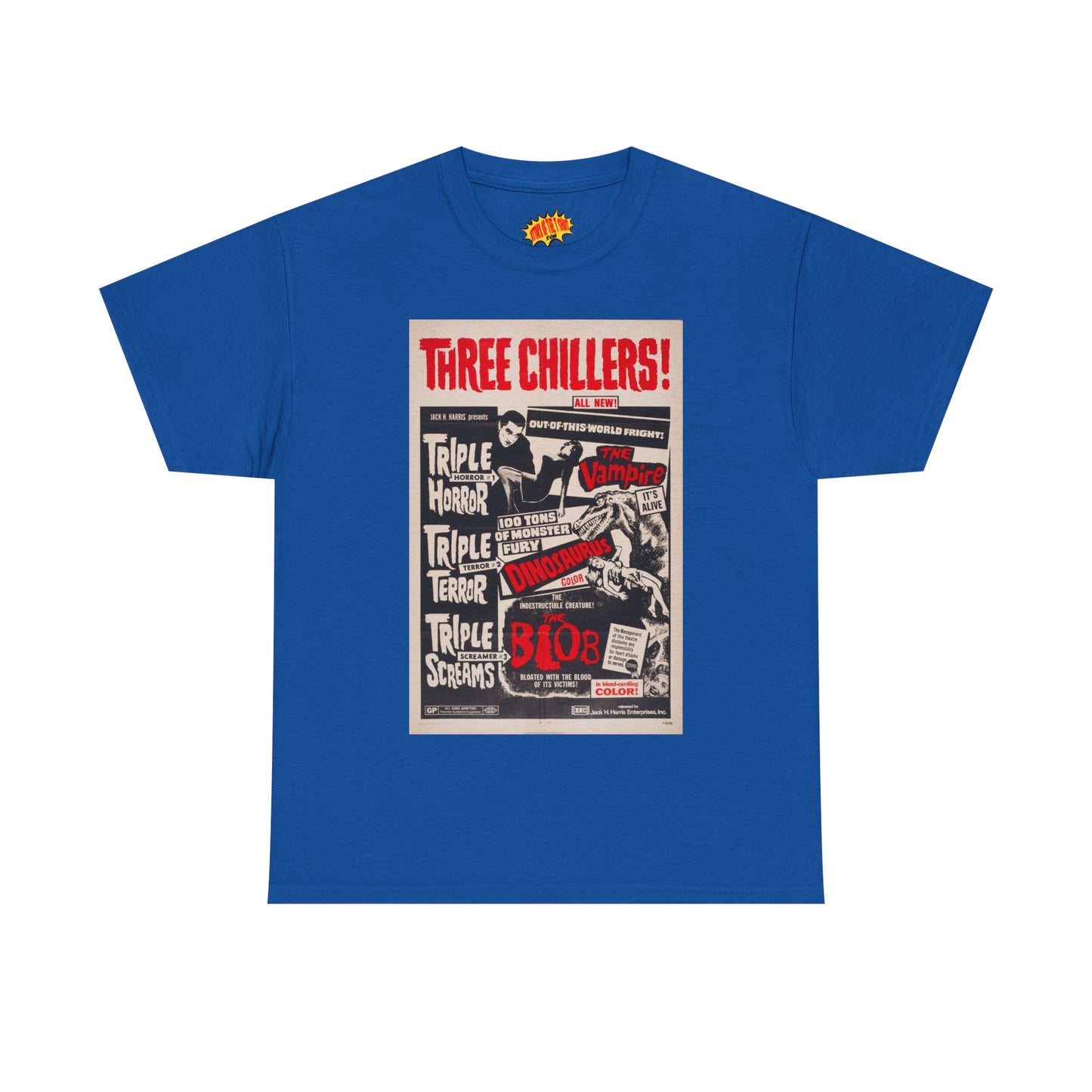 Three Chillers Movie Poster T-Shirt *Multiple Colors*