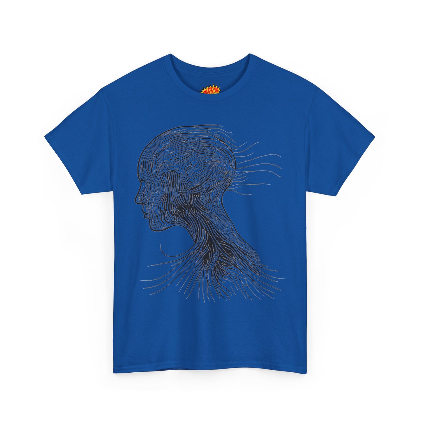 Face Silhouette Line Drawing Graphic Art Tee Shirt *Multiple Colors*
