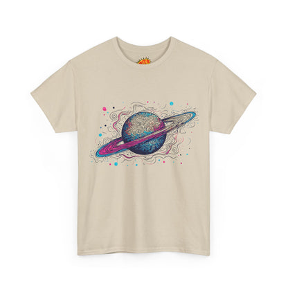 Ringed Planet Space Art Graphic Tee Shirt