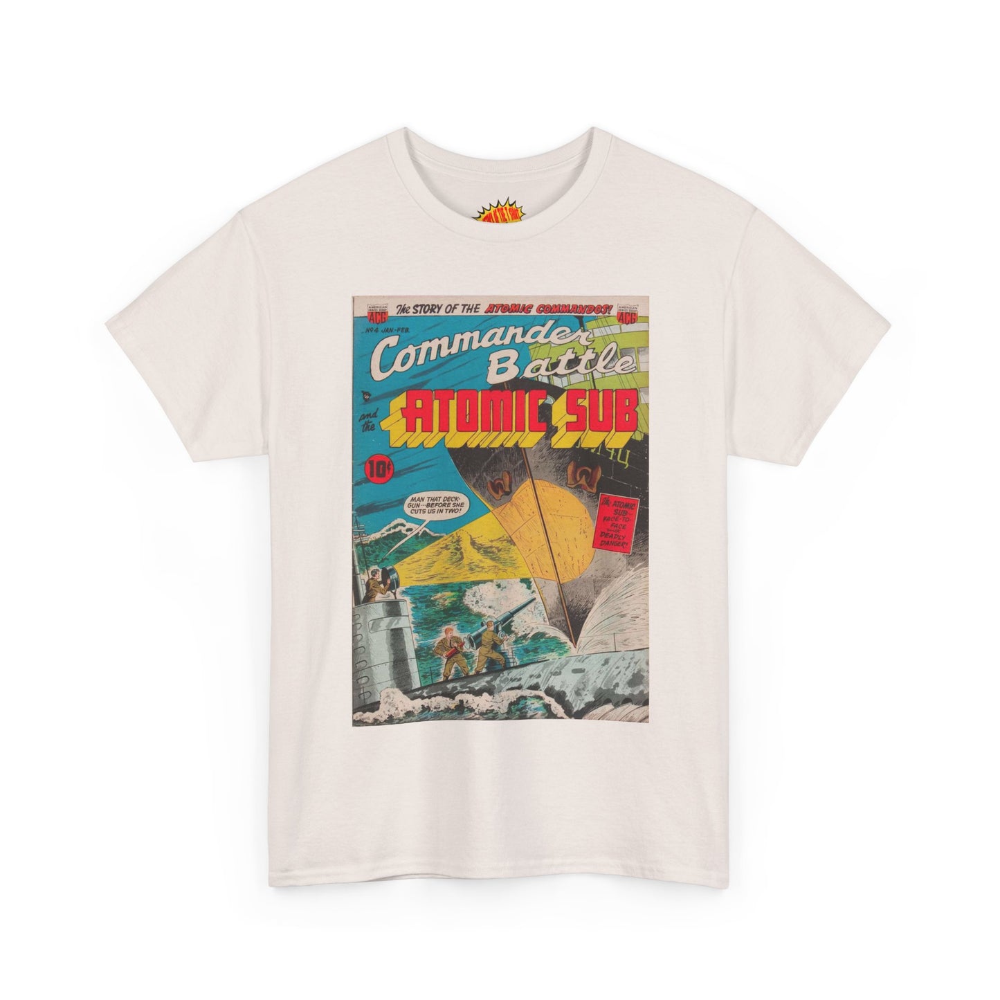 Commander Battle Atomic Sub No. 4 Comic Tee Shirt *Multiple Colors*
