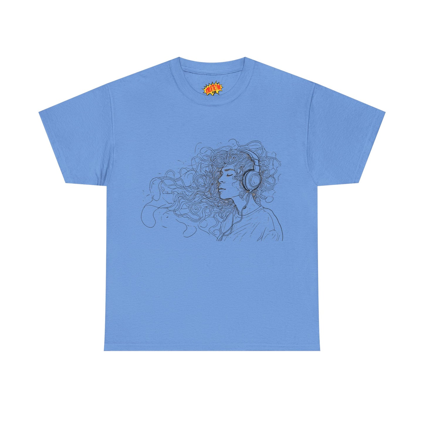 Line Drawing Portrait Graphic Musical Art Tee Shirt *Multiple Colors*