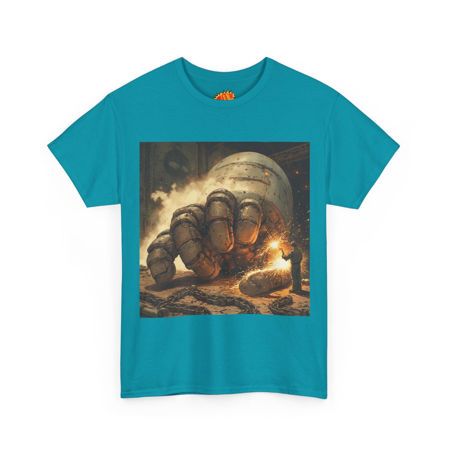 Anime Factory Welder w/Robot Mech Hand T-Shirt *Multiple Colors*
