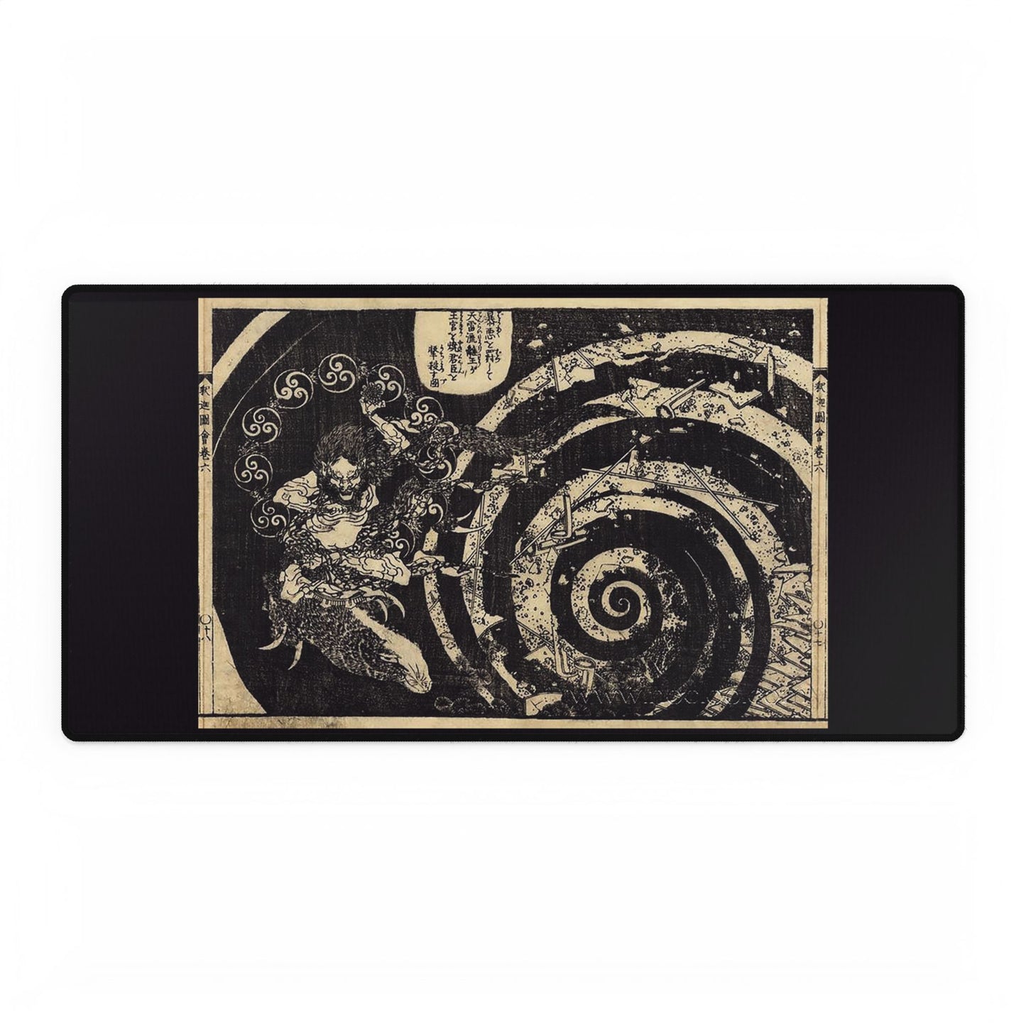 Destruction by Hokusai Desk Mat/Mousepad