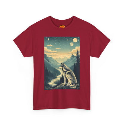 Mountain Wolf Scene T-Shirt