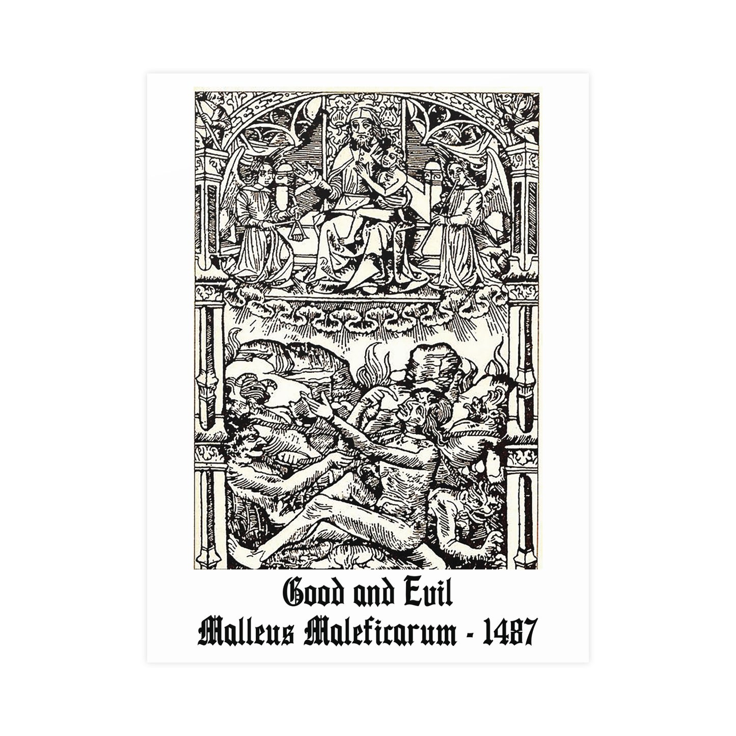 Good and Evil - Malleus Maleficarum, 1487 - Many Sizes Available