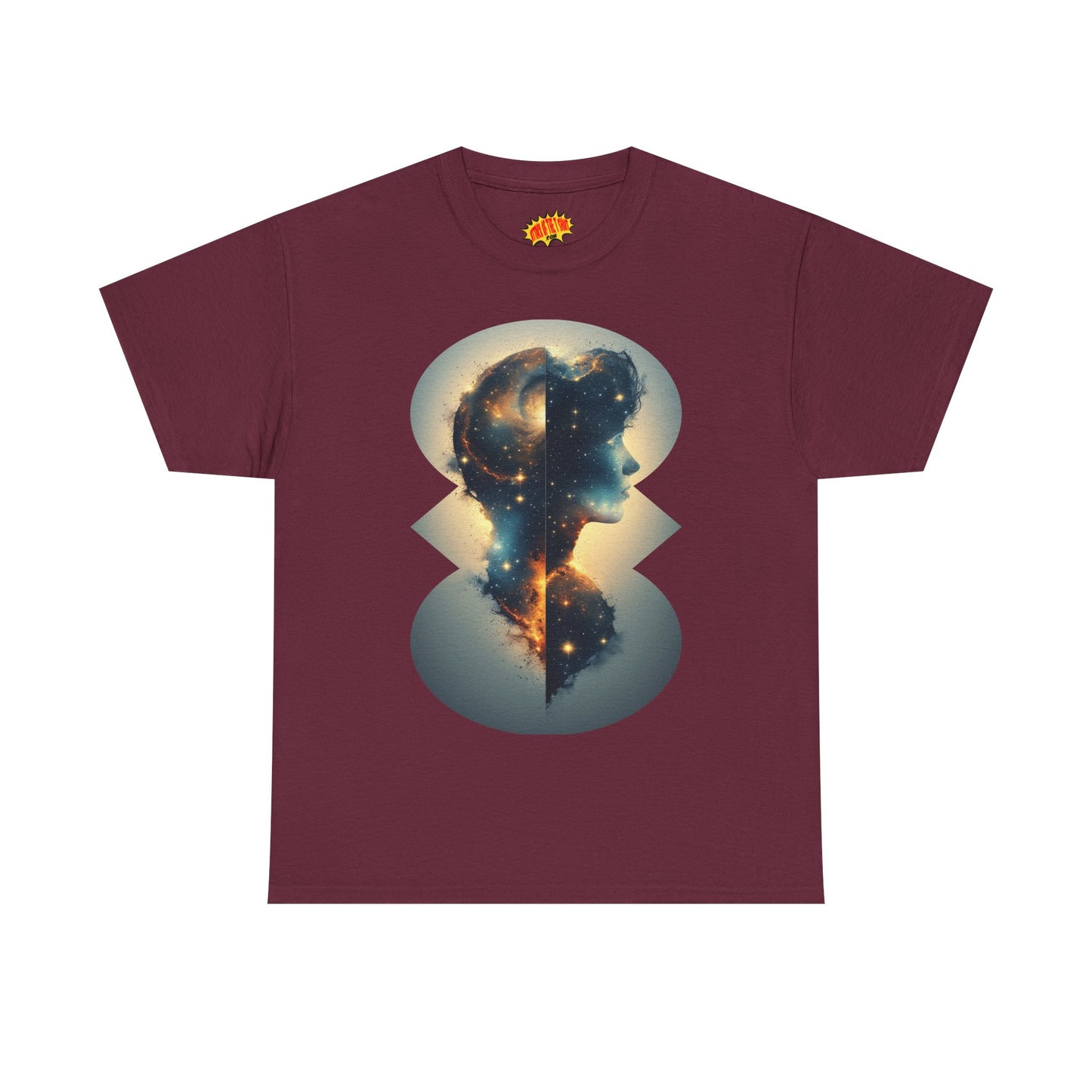 Cosmic Silhouette Galaxy Graphic Art Tee Shirt *Multiple Colors*