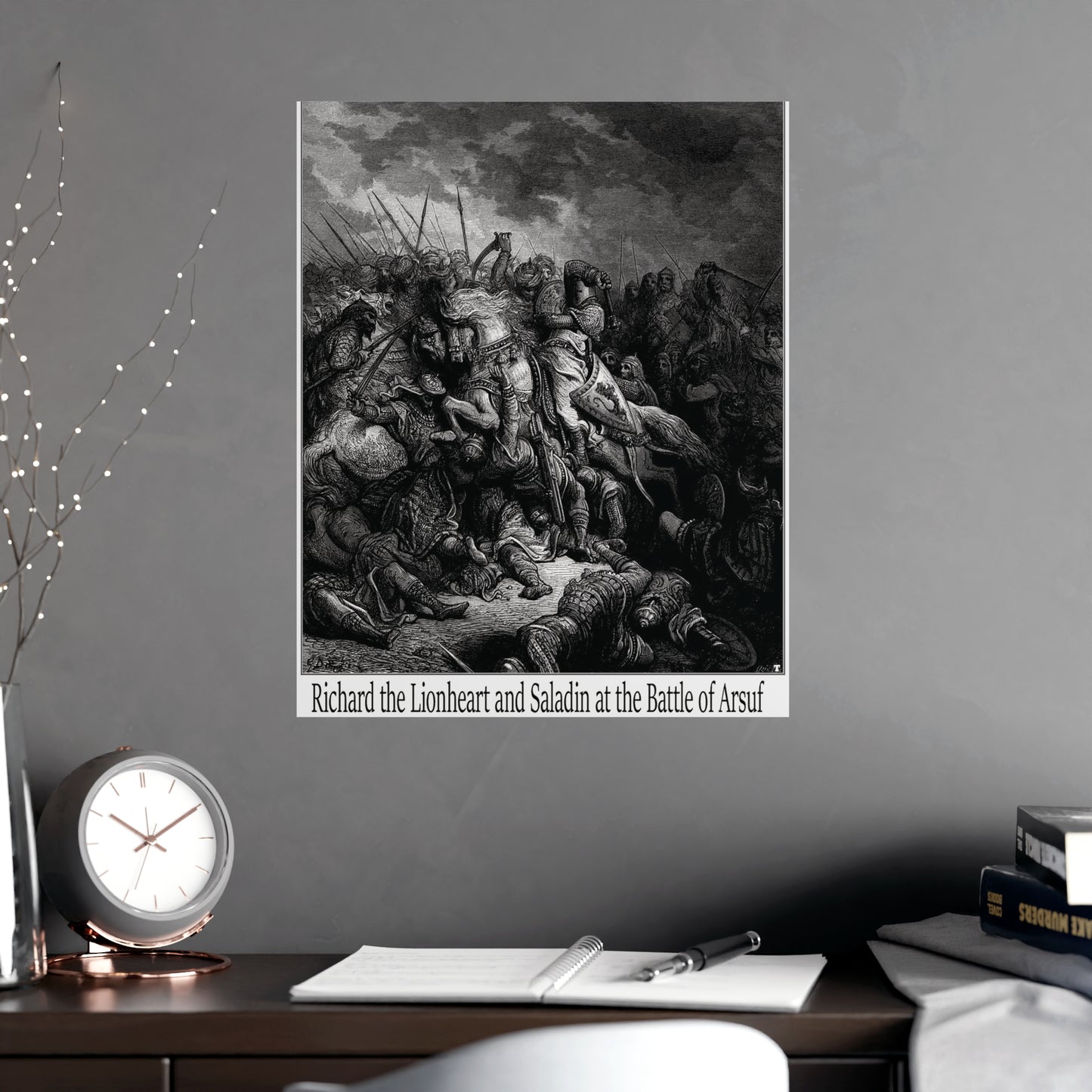 Richard the Lionheart and Saladin at the Battle of Arsuf - Gustav Dore, 1877