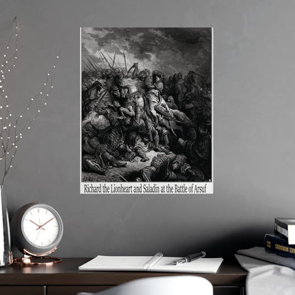 Richard the Lionheart and Saladin at the Battle of Arsuf - Gustav Dore, 1877