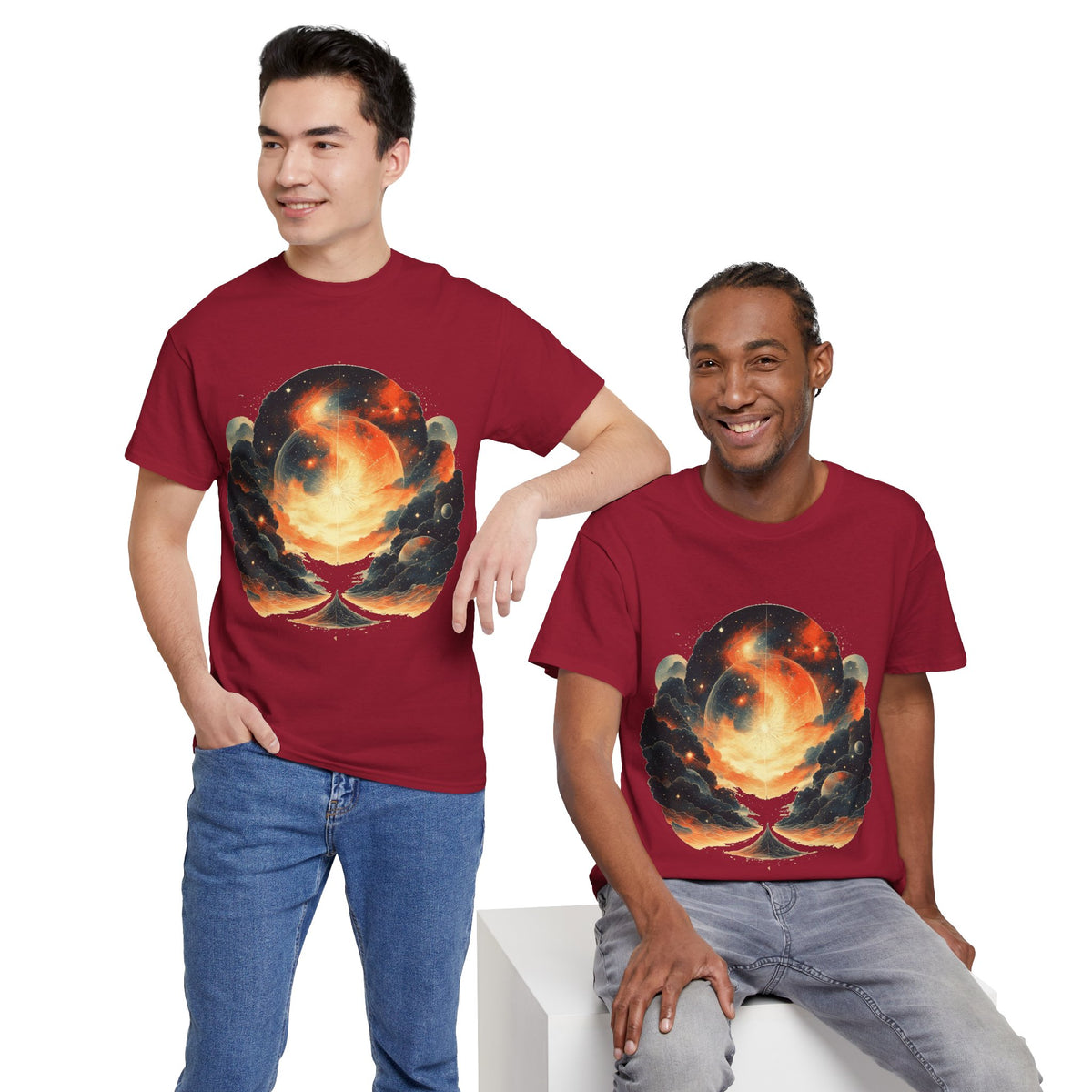 Moonscape w/Clouds Graphic Tee Shirt