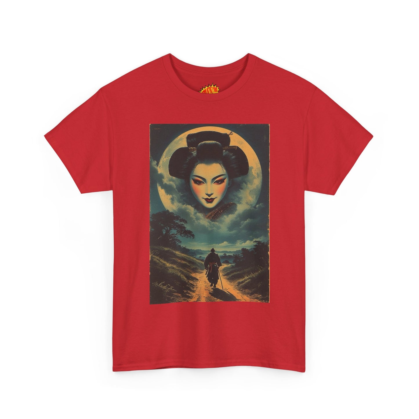 Walking Samurai w/Geisha Moon T-Shirt *Multiple Colors*