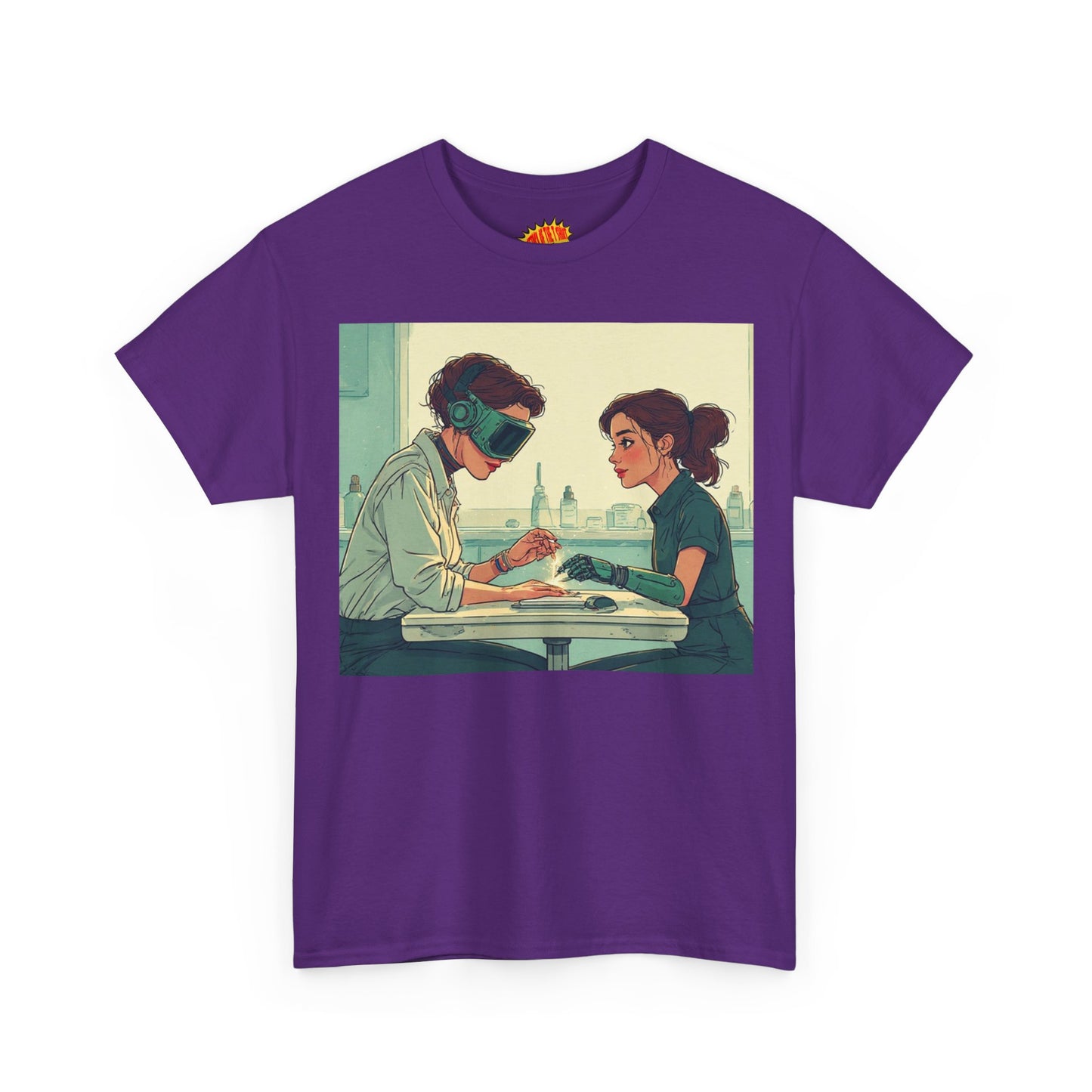 Pastel Robot Hands Manicure Scene T-Shirt *Multiple Colors*