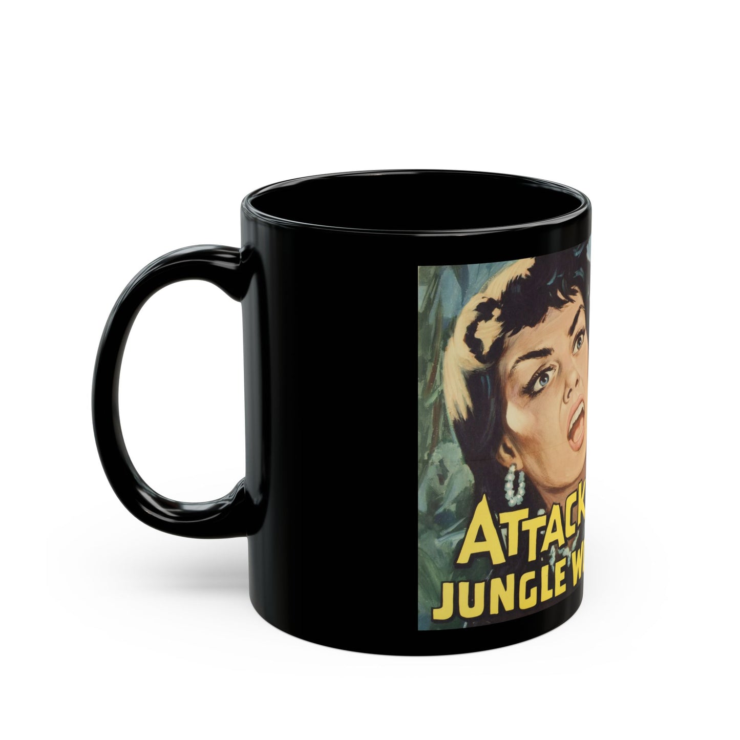 Attack of the Jungle Women Vintage Movie Poster Coffee Mug