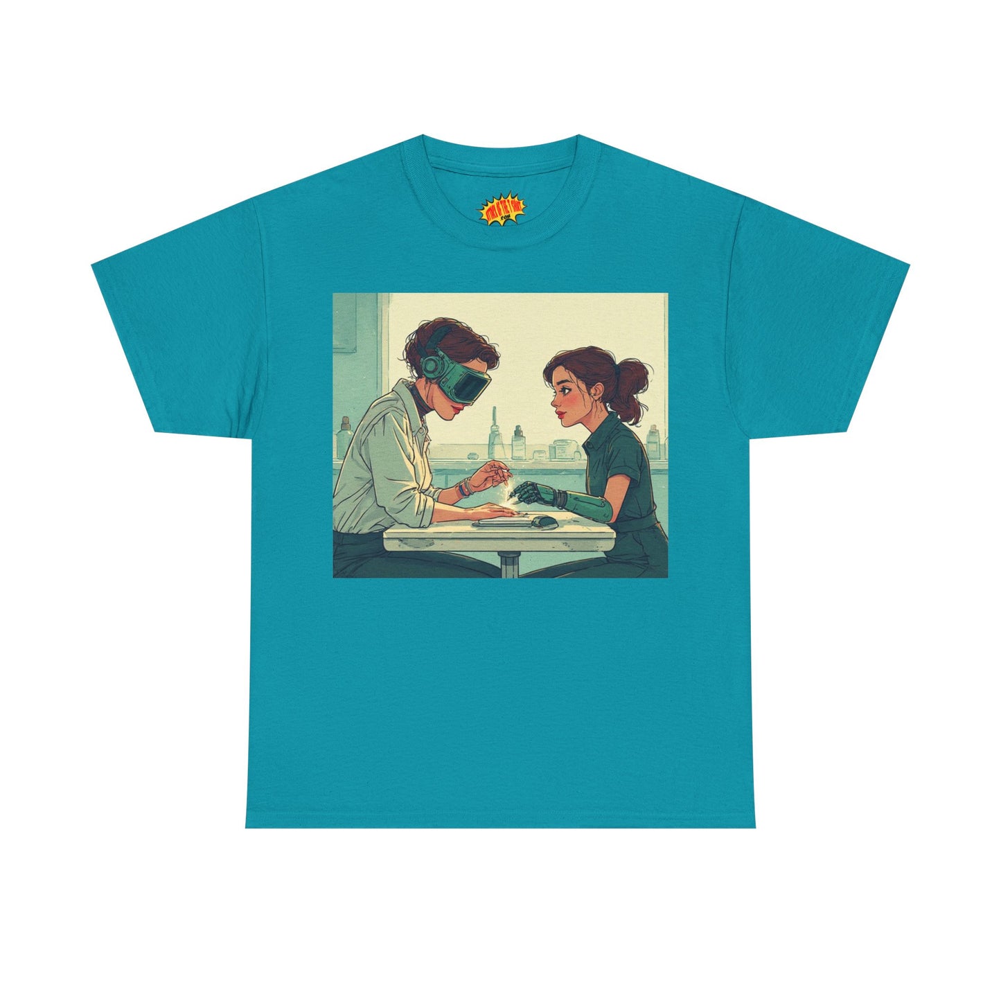 Pastel Robot Hands Manicure Scene T-Shirt *Multiple Colors*