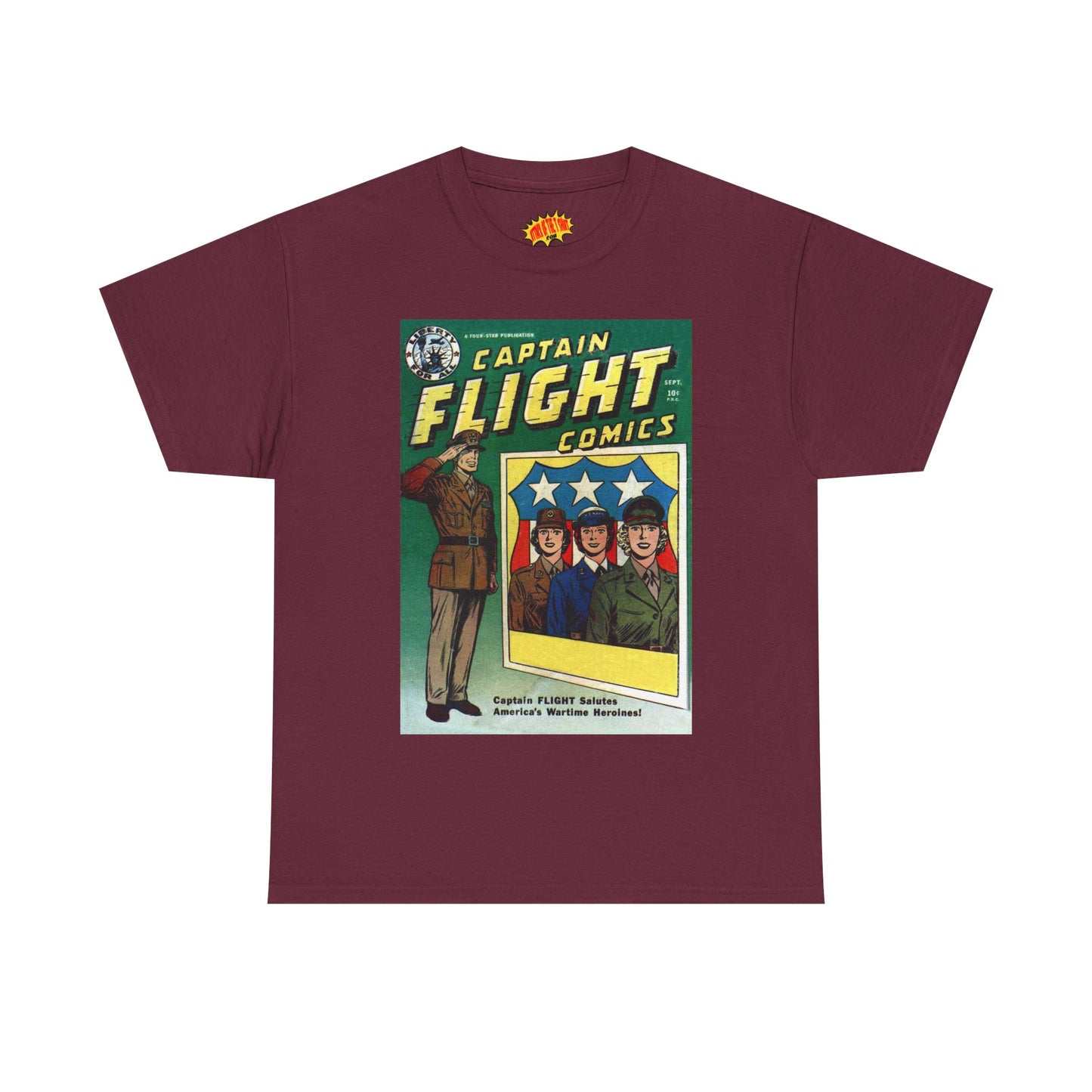 Captain Flight September Comic Tee Shirt *Multiple Colors*
