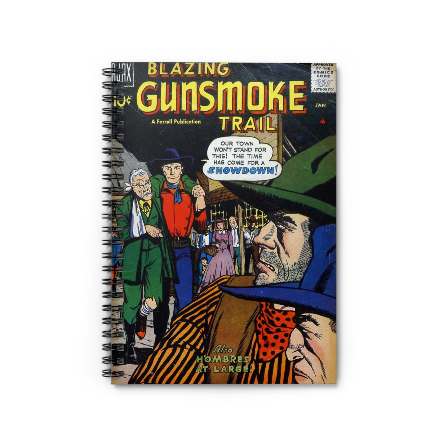 Gunsmoke Trail January Comic Cover Notebook