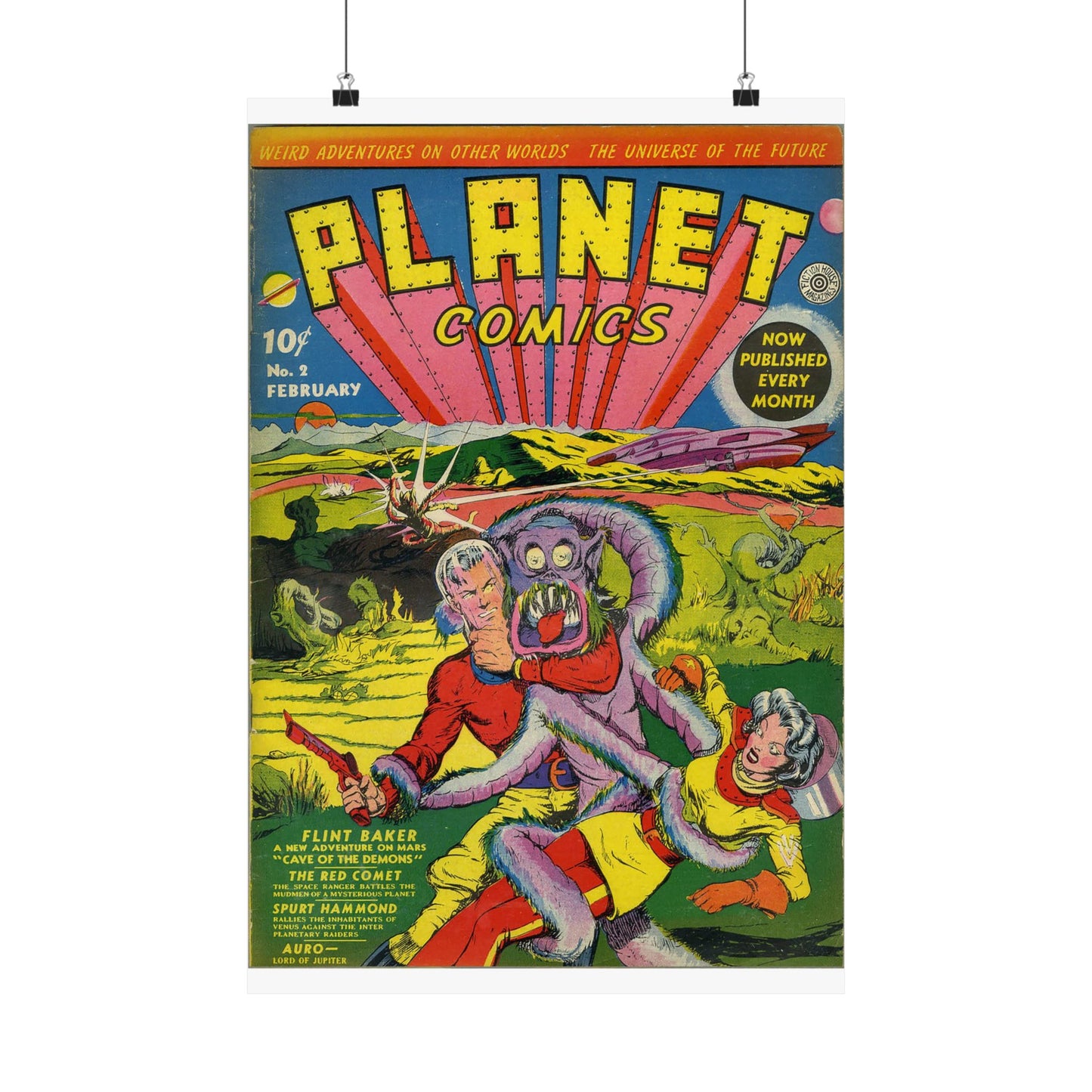 Planet Comics #2 Matte Vertical Posters