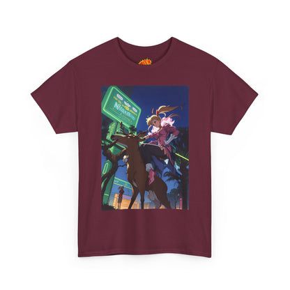 Anime Girl Deer Rider T-Shirt