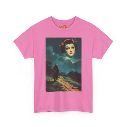 Walking Samurai w/Cloud Woman T-Shirt
