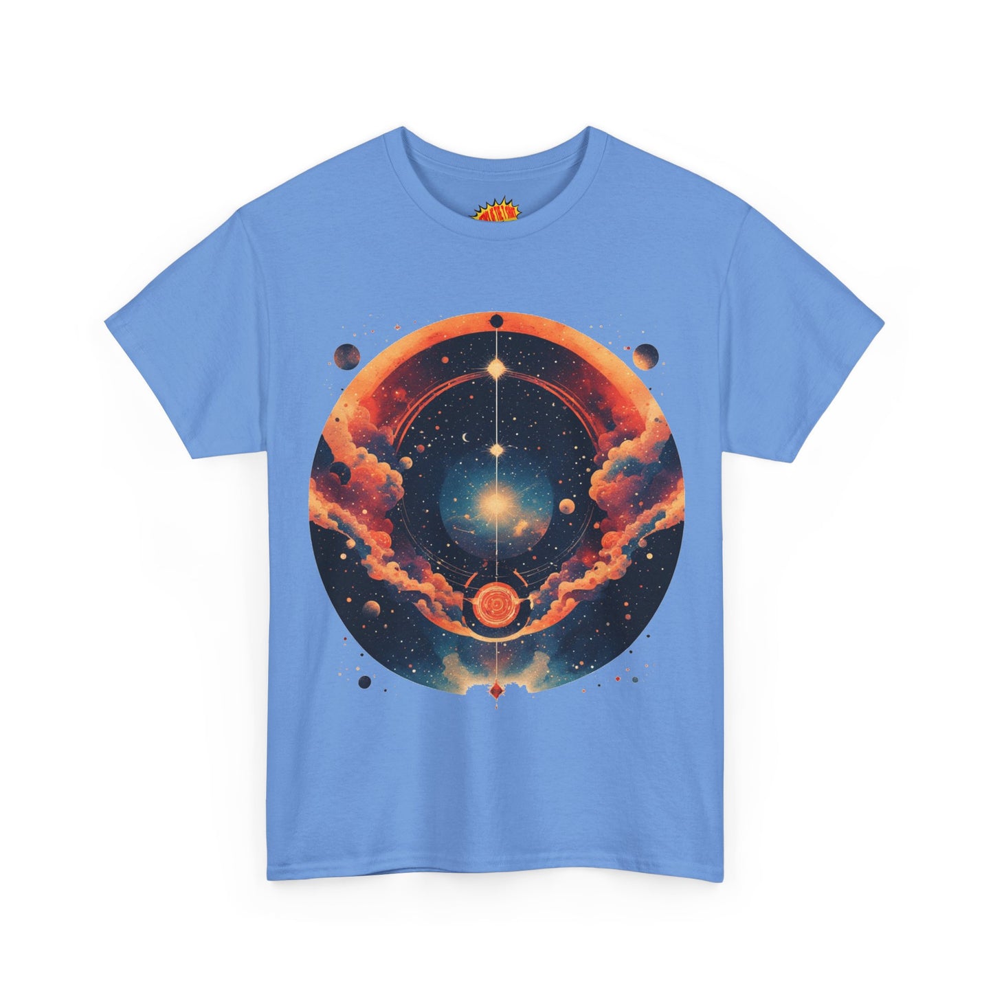 Round Galaxy Graphic Tee Shirt *Multiple Colors*