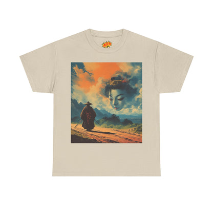 Travelling Samurai w/Cloud Geisha Woman T-Shirt