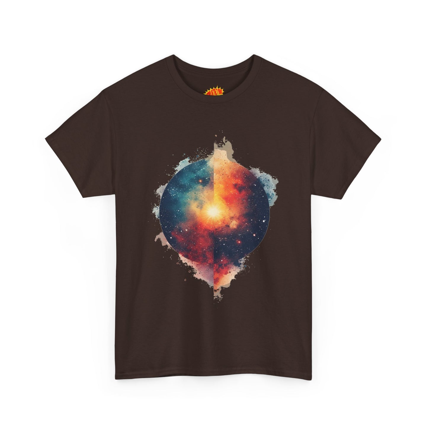 Round Galaxy w/Nebula Graphic Art Tee Shirt *Multiple Colors*