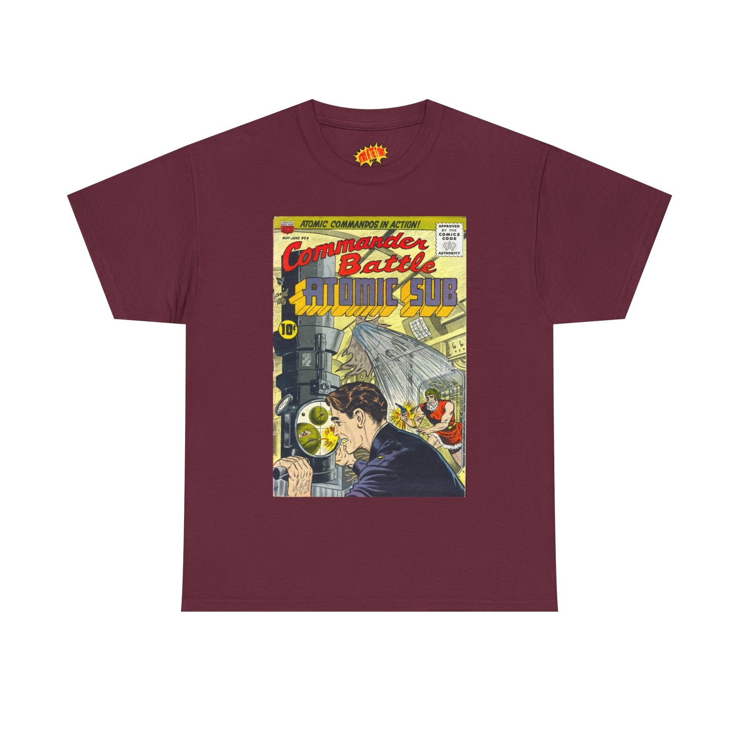 Commander Battle Atomic Sub No. 6 Comic Tee Shirt *Multiple Colors*