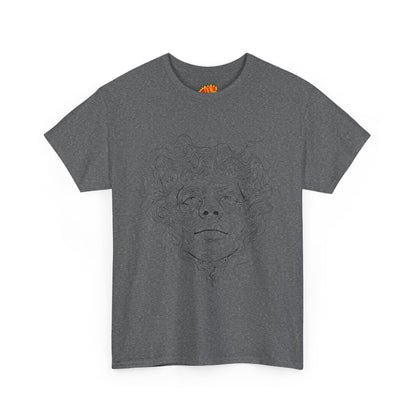 Human Face Line Drawing Graphic Art Tee Shirt