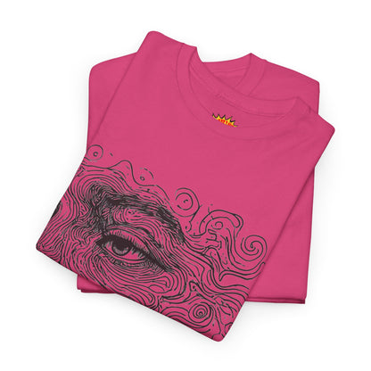 Human Face Silhouette Line Drawing Graphic Art Tee Shirt