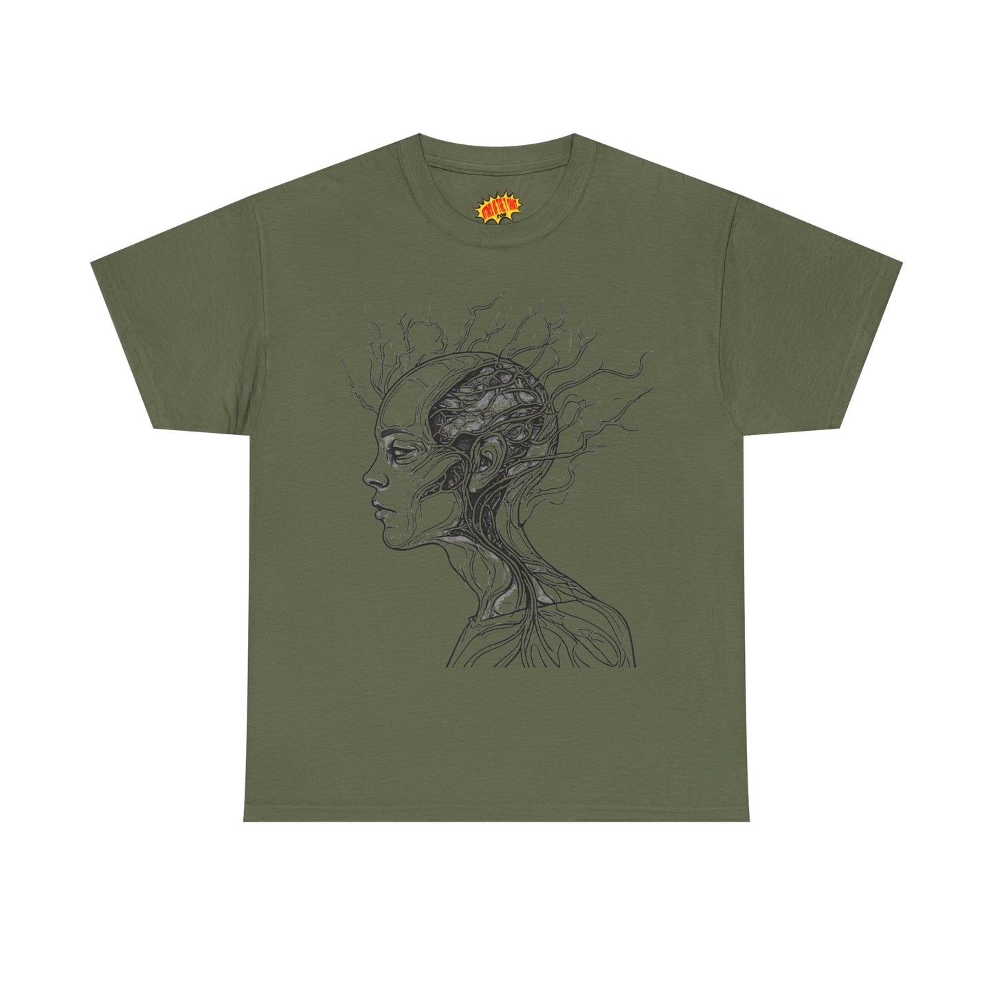 Anatomy Line Drawing Face Graphic Art Tee Shirt *Multiple Colors*