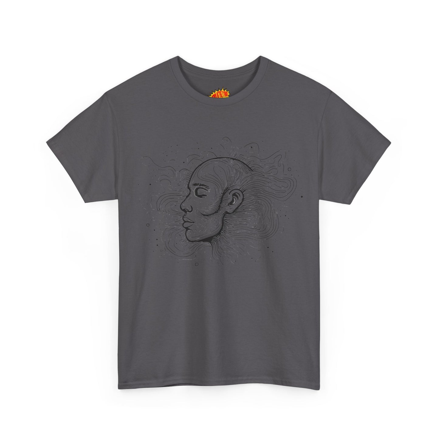 Line Drawing Graphic Art Face Tee Shirt *Multiple Colors*