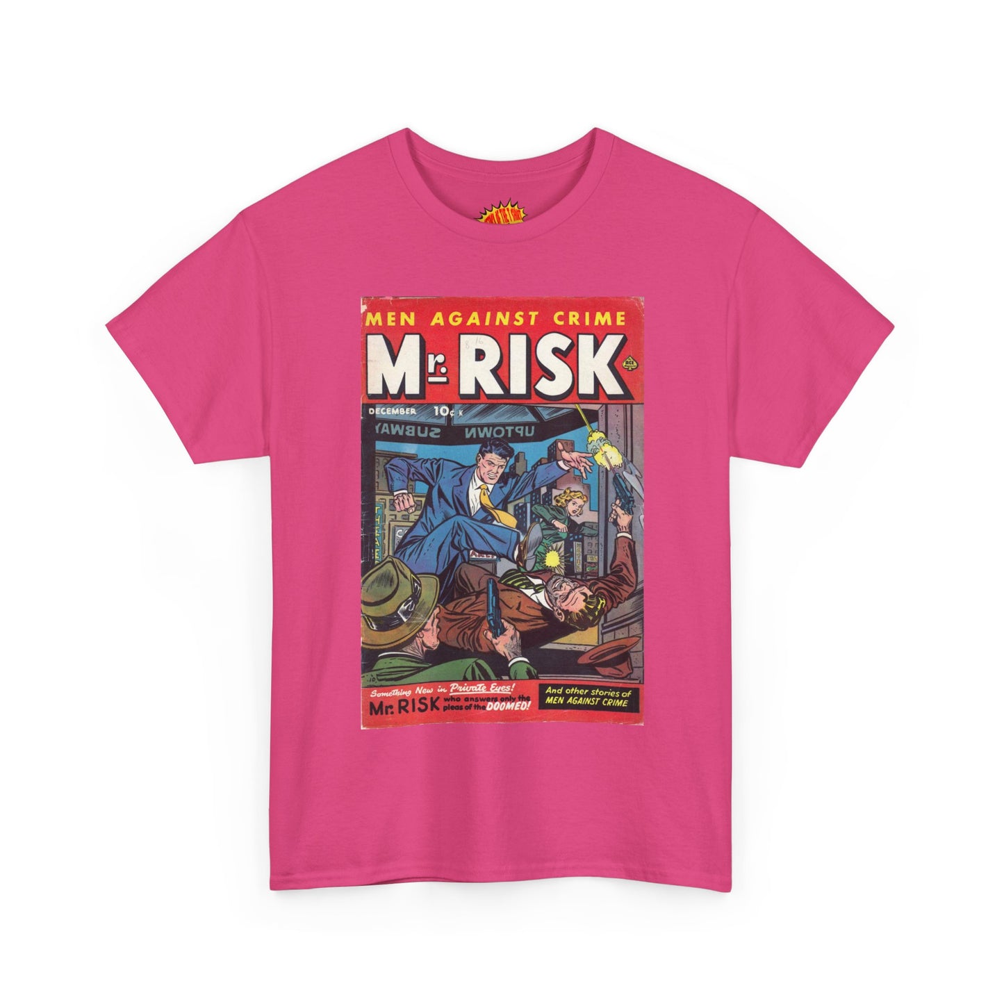 Mr. Risk December Comic Tee Shirt *Multiple Colors*