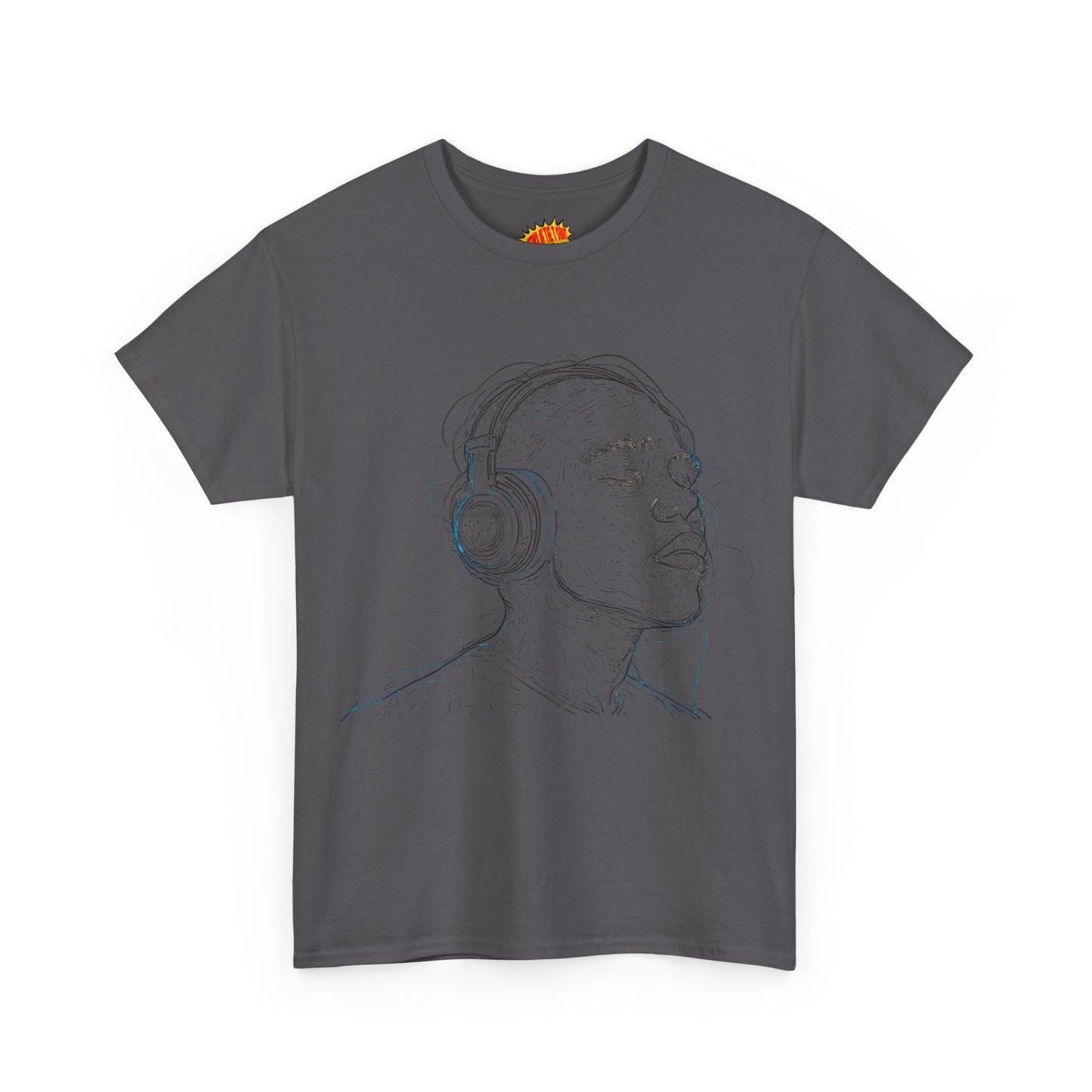 Line Drawing Portrait Graphic Music Art Tee Shirt *Multiple Colors*