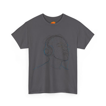 Line Drawing Portrait Graphic Music Art Tee Shirt