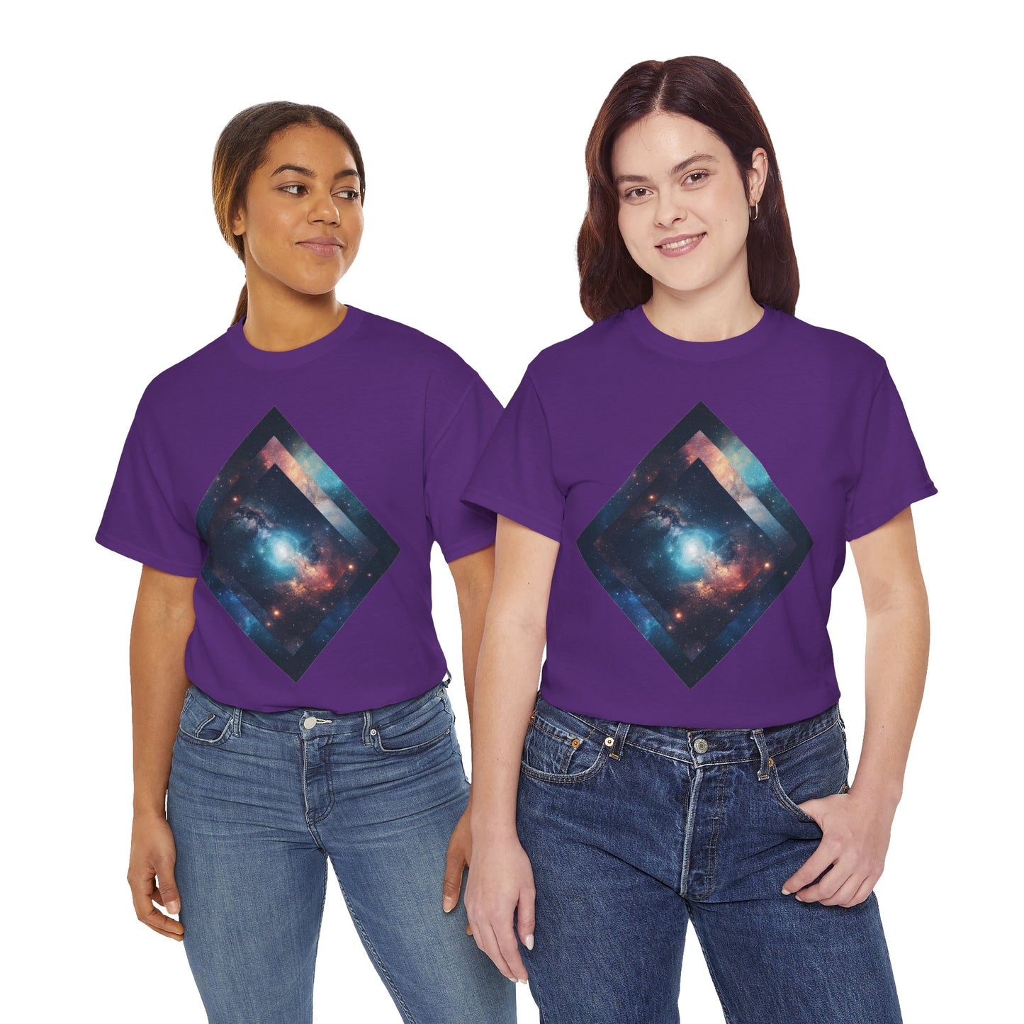 Diamond Galaxy Art Graphic Tee Shirt *Multiple Colors*
