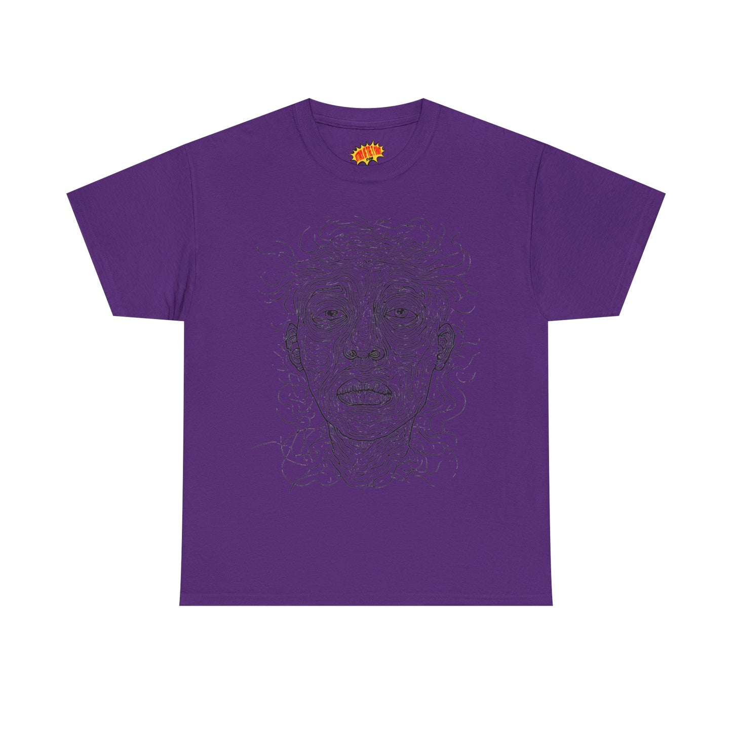 Graphic Line Art Portrait Tee Shirt *Multiple Colors*