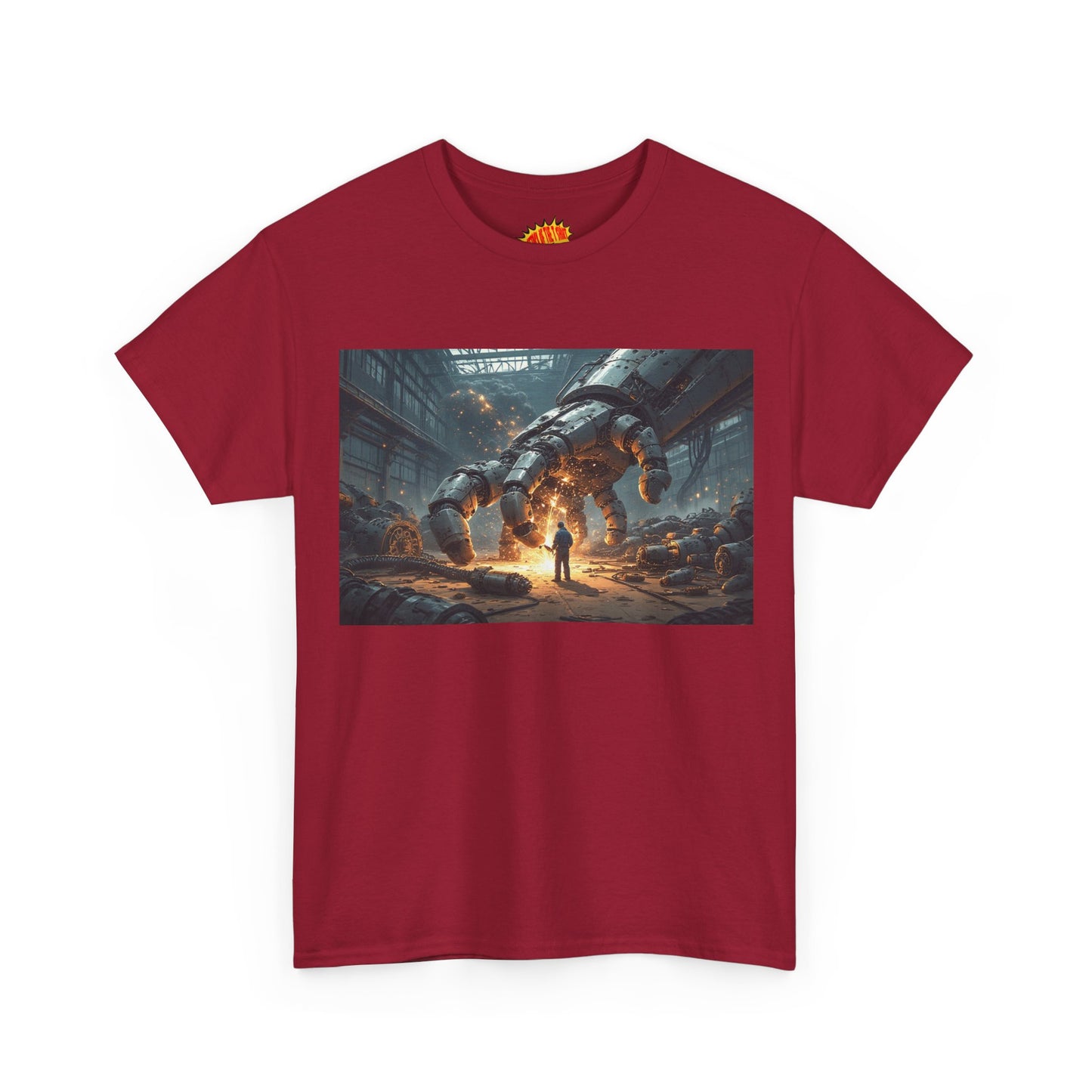 Anime Mech Factory w/Welder & Robot Hand T-Shirt *Multiple Colors*