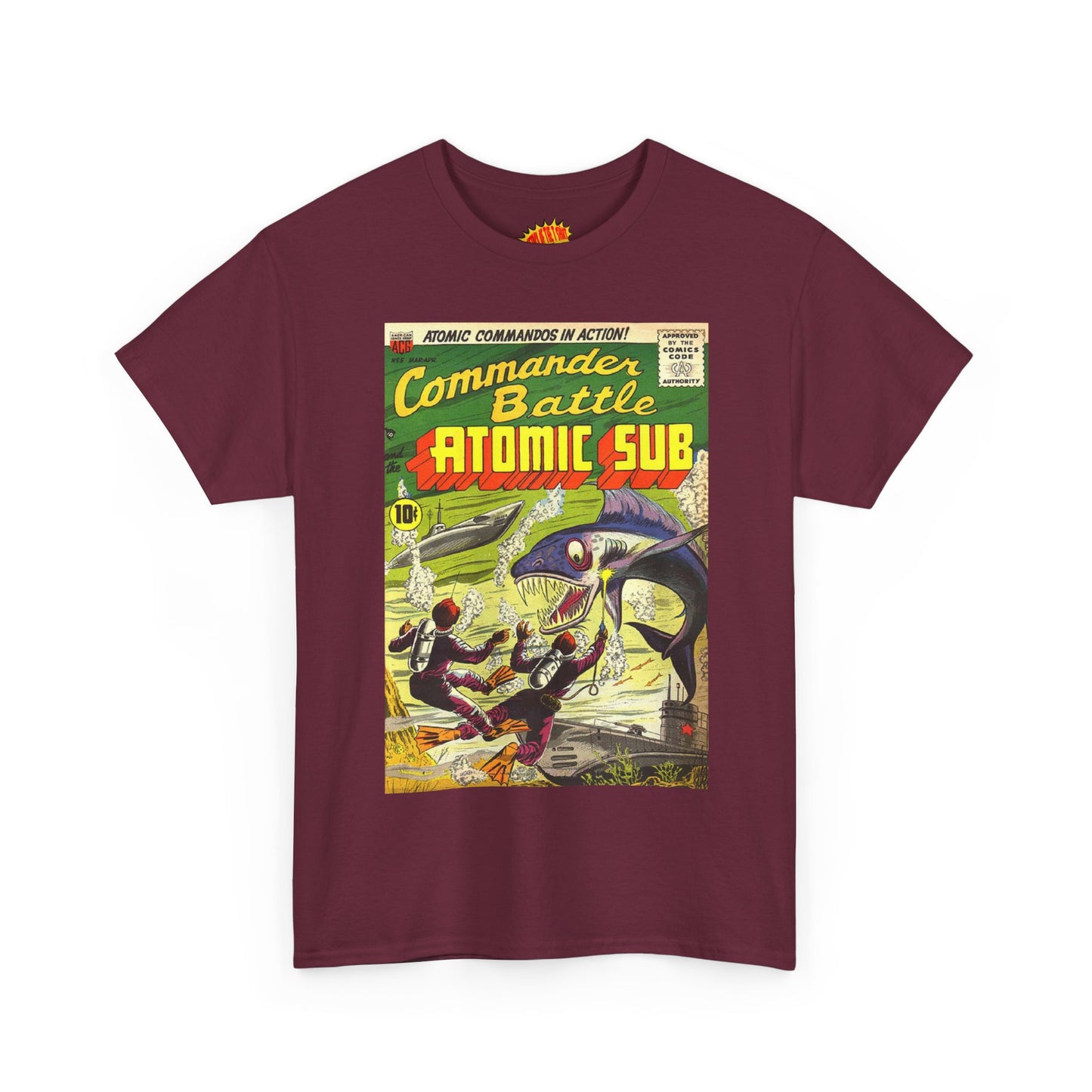 Commander Battle Atomic Sub Comic No. 5 Tee Shirt *Multiple Colors*