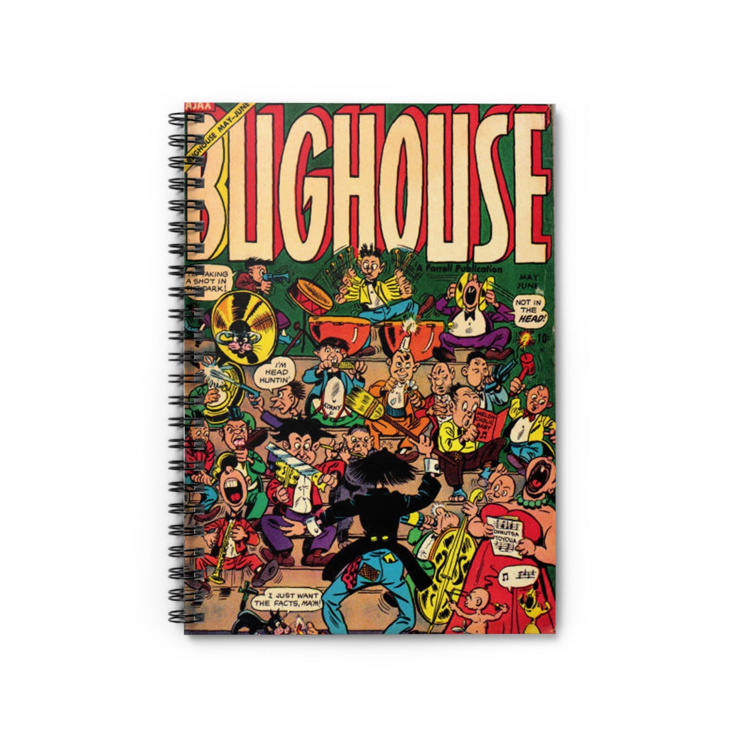 Bughouse May - June Comic Book Cover Notebook