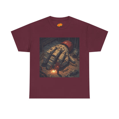 Anime Mech Factory Welder w/Giant Robot Hand T-Shirt