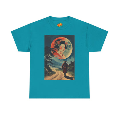 Walking Samurai w/Full Moon Woman T-Shirt