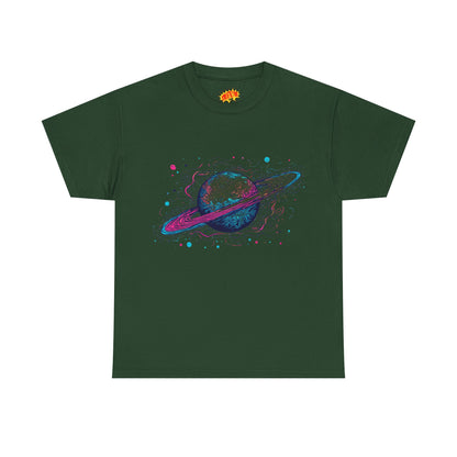 Ringed Planet Space Art Graphic Tee Shirt