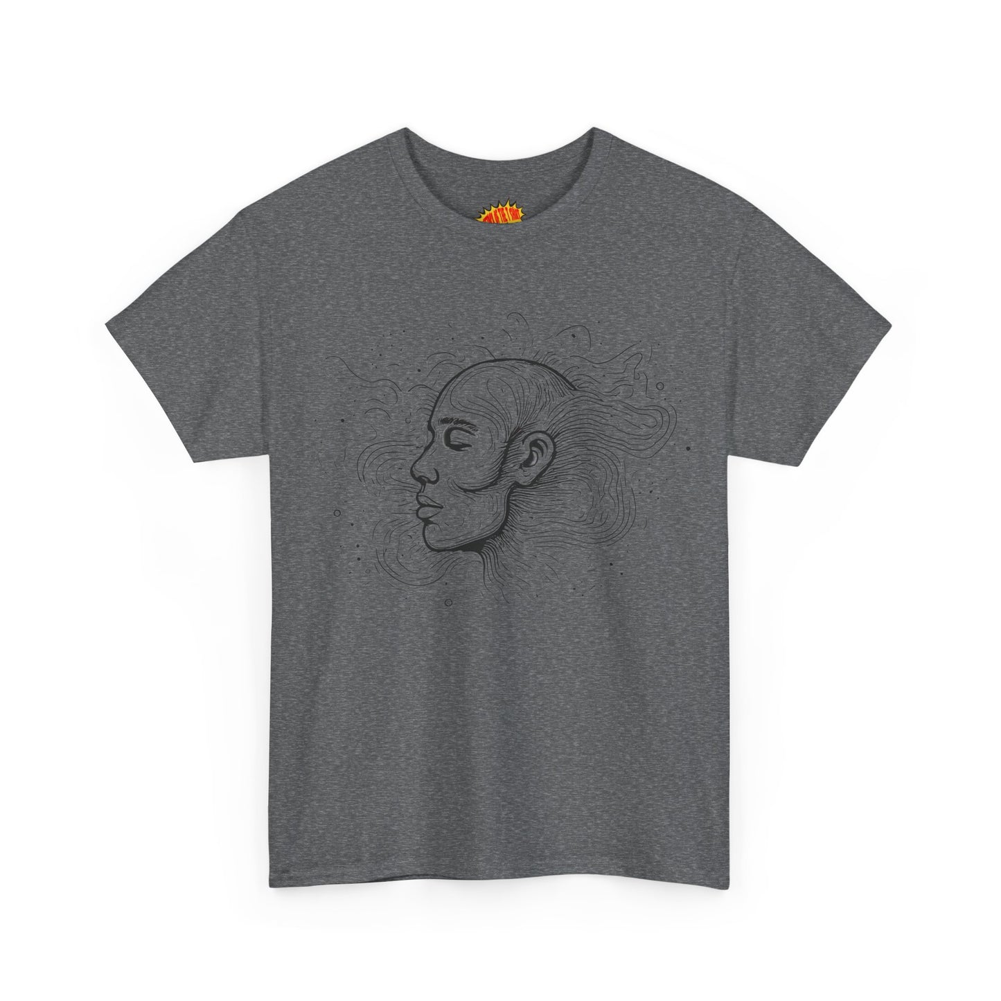 Line Drawing Graphic Art Face Tee Shirt *Multiple Colors*
