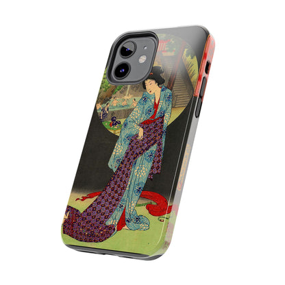 Oji Waterfall by Toyohara Chikanobu, 1890 iPhone Case *Many Sizes Available*