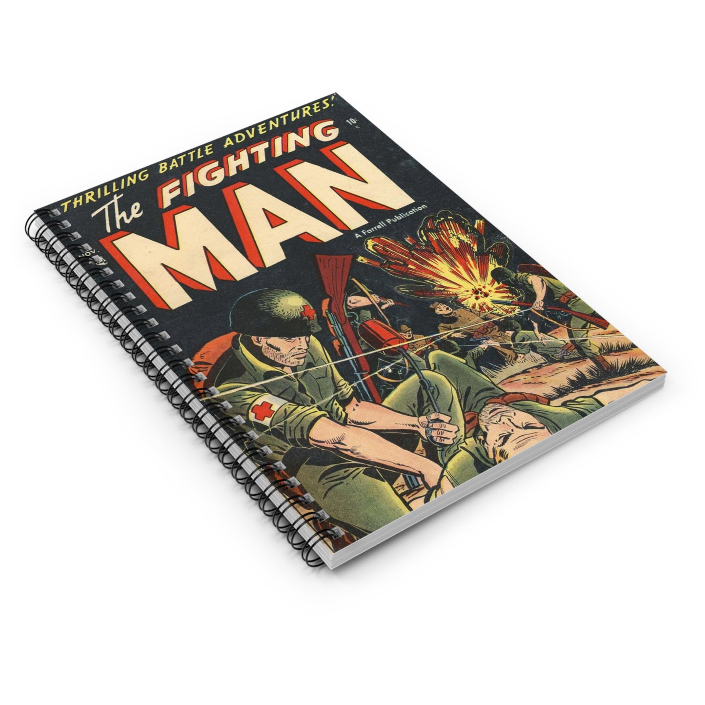 The Fighting Man November Comic Book Cover Notebook