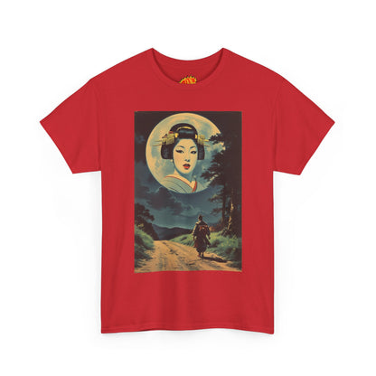 Night Traveller w/Full Moon Geisha Woman T-Shirt